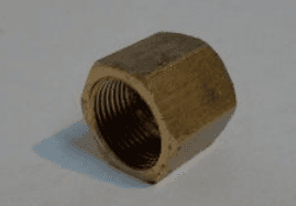 Volvo brass nut 5/16x24 - (1/8)