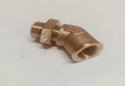 45° elbow, male with locknut - female thread M16x1.5-FM16x1.5