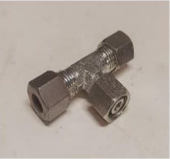 Swivel tee M-F-M (swivel in the middle) M14x1.5 - 8L – complete