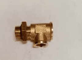 Tee male with locknut - female - female thread M16x1.5-FM12x1.5
