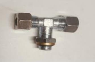Tee M-M bulkhead-M thread 12L - 16x1.5 bulkhead - 12L – complete