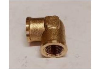 BSP BRASS CONNECTOR WITH FEMALE THREAD ANGLE EF21212