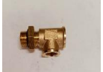 BSP BRASS CONNECTOR MALE-FEMALE-FEMALE TAFF TF2181612